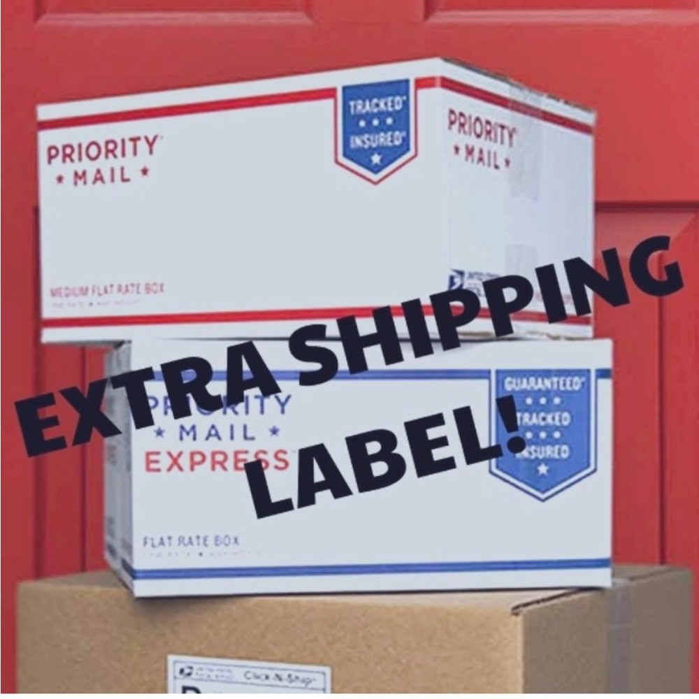 Extra shipping labels maybe required , grab here☝️